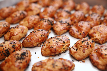 Pastry before serving