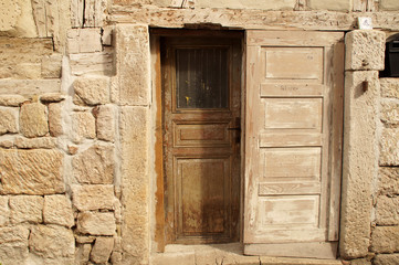 Fototapeta na wymiar Die Tür von einem historischen Fachwerkhaus