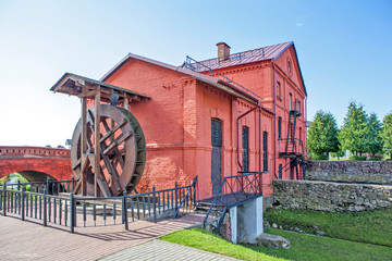 Water mill (Mlyn) with an arched bridge. Orsha. Belarus