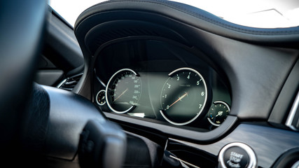interior car speedometer