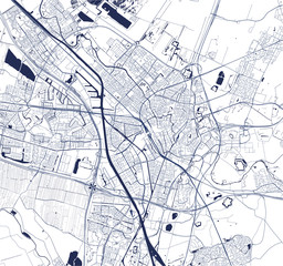 Fototapeta na wymiar map of the city of Utrecht, Netherlands