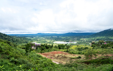 Landscape khao kho mountain in Thailand, 