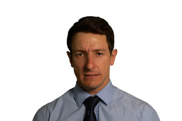 Businessman looking at camera