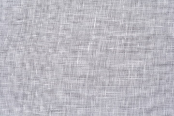 Light gray linen fabric background texture, close up