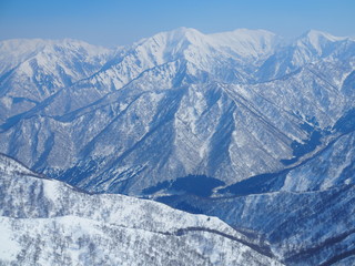 Fototapeta premium Niigata Japan Snow Mountains