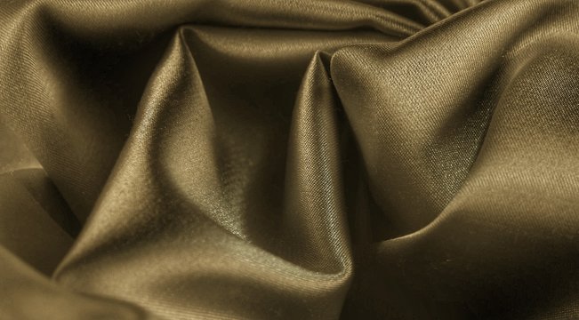 Draped Satin Fabric, Olive Color , Background