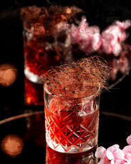 Unique cocktail with piece of hay © Kamran