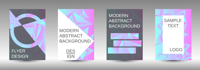 A set of modern abstract covers.