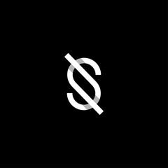 Letter S SS Logo Design Simple Vector