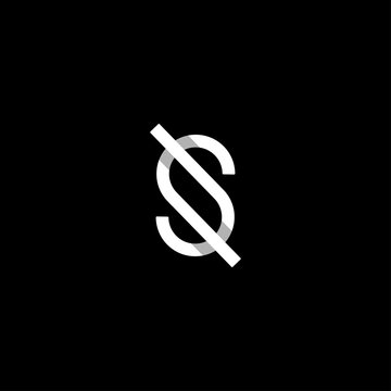 Letter S SS Logo Design Simple Vector
