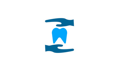 Dental insurance icon in flat style for dental care coverage