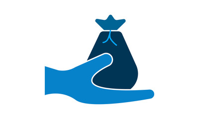 Money Insurance icon flat. Illustration isolated vector sign symbol.