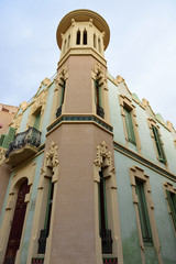 Fototapeta na wymiar Torre de la Vídua de Sala in Malgrat de Mar, Spanien