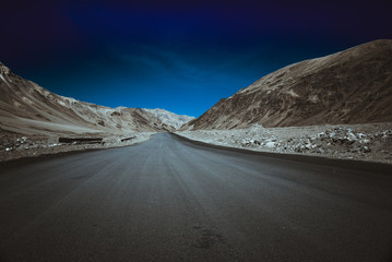 Scenic landscape at Ladakh, India