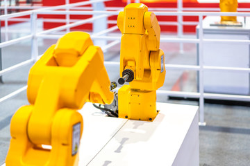 Fototapeta premium robot arm in factory