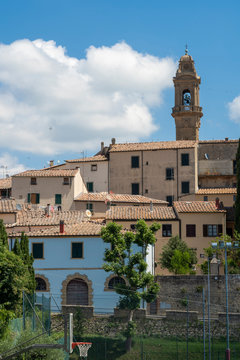 Panoramic view of Pomarance, Tuscany