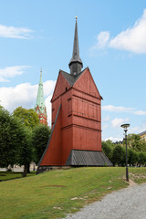Fototapeta na wymiar John's Bell Tower in Stockholm
