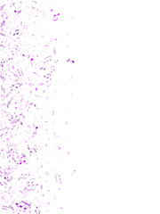 Artistic music studio background. Violet melody sound notes.