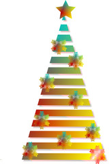 Christmas theme,set of stylized Christmas trees