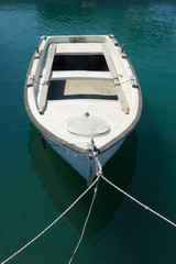 Fototapeta na wymiar Small oar boat