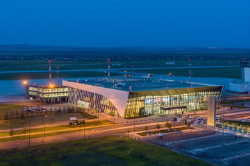 Saratov, Russia - August 20, 2019: Gagarin International Airport