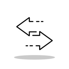 Exchange icon in trendy flat style. Reverse symbol for your web site design, logo, app, UI Vector EPS 10. 