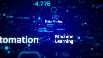 Automation Artificial intelligence AI deep learning futuristic technology concept - Powered by Adobe