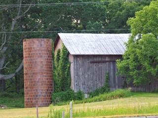 Old barn and silo