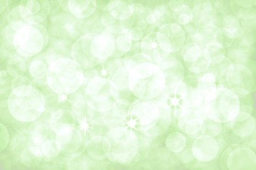 Fototapeta premium Green abstract background with white bokeh blurred beautiful shiny lights for celebration Christmas new year, use wallpaper backdrop product and copy space for text 