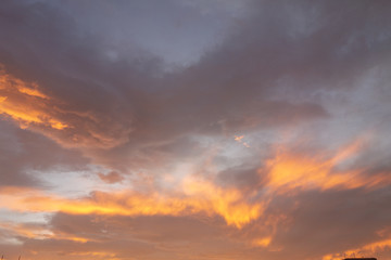 Fototapeta premium Niebo o zachodzie słońca