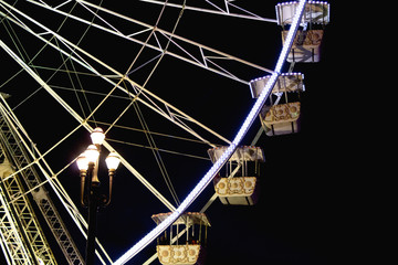 ferris wheel at night