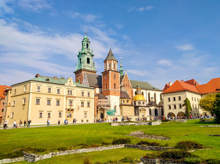 Fototapeta na wymiar Wawel cathedral in Krakow, Poland