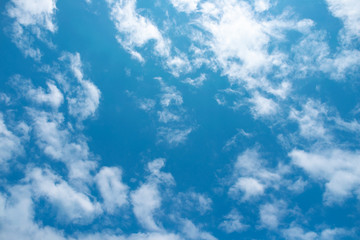 Blue sky and clouds for background. 