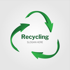 Obraz premium Recycled cycle arrows icon