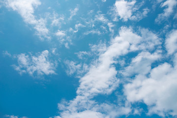 Blue sky and clouds for background. 