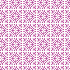 Vector beautiful pink geometric flower shape