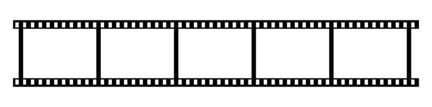     Filmstrip mockup icon isolated. Vector illustration