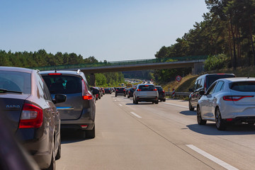 Stau auf der Autobahn