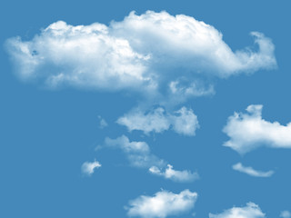 Blue sky background with clouds