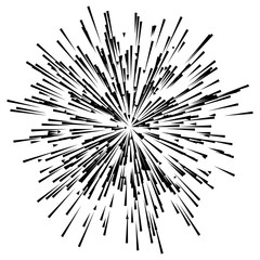 radial / radiating lines burst, explosion, blast effect