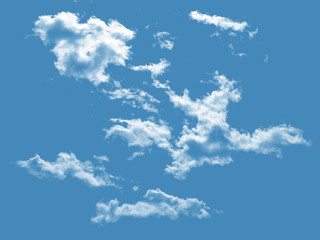 Blue sky background with clouds