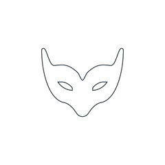 Mask icon. Theater costume symbol