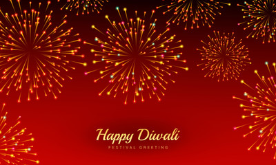 Happy Diwali Firework Banner