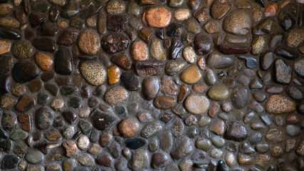  stone wall. and painted with varnish