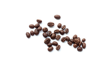 Coffee beans. Isolated on a white background.