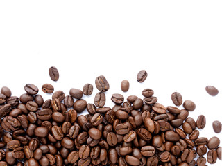 Coffee beans. Isolated on a white background.
