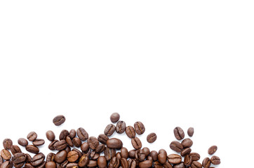 Coffee beans. Isolated on a white background.