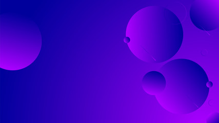 Abstract violet background design. Geometric circles and light effect