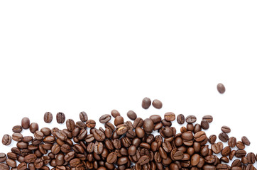 Coffee beans. Isolated on a white background.