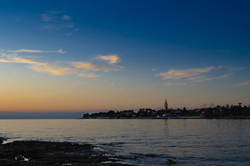 Naklejka premium The small village on the Istrian west coast